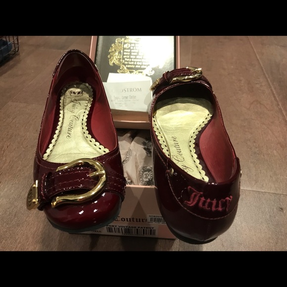 Juicy Couture Maxwell Flats in Port (Burgandy) Patent, size 8M - Picture 6 of 7